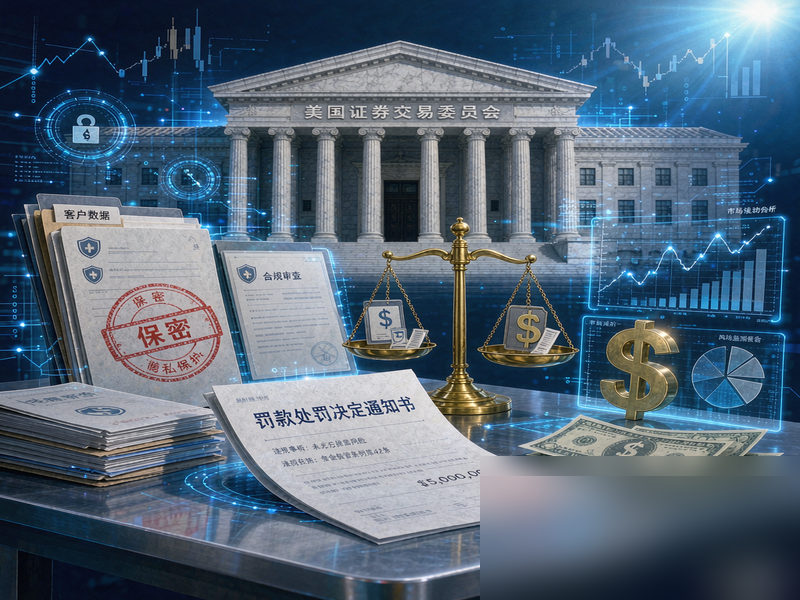 美国SEC对投资顾问及金融科技初创公司窃取客户数据处以26.6万美元罚款