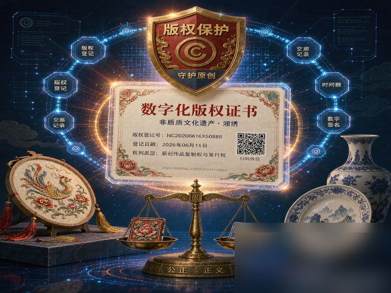 湖南"数钥通+联合数资"平台上线：非遗数字版权实现可溯源流转